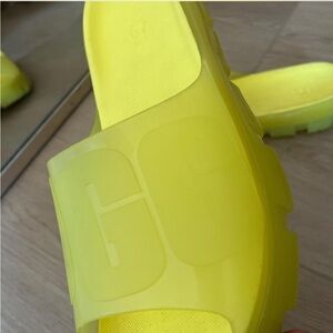 Yellow Slide Sandals (ugg)